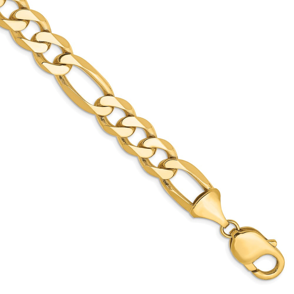 14k 10mm Flat Figaro Chain