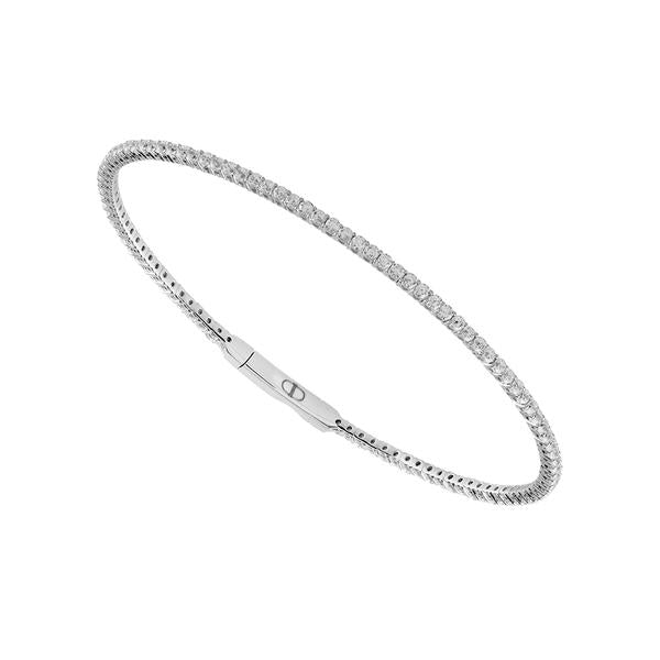 Diamond Bangle 1.5 ct tw 14k White Gold