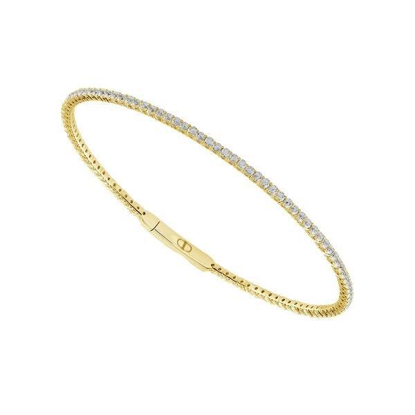 Diamond Bangle 1.5 ct tw 14k White Gold