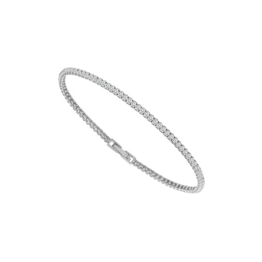 Diamond Bangle 0.75 ct tw 14k White Gold