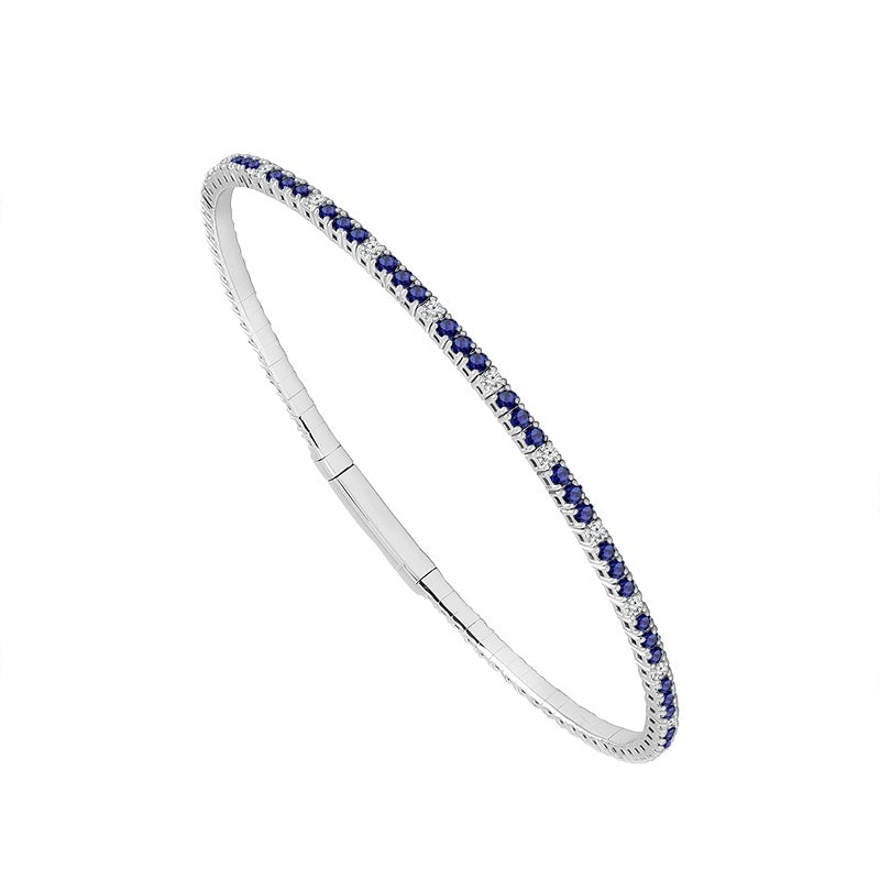 Diamond Bangle 2 ct tw 14k White Gold