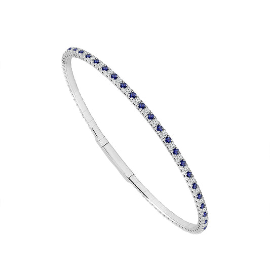 Diamond Bangle 1.4 ct tw 14k White Gold