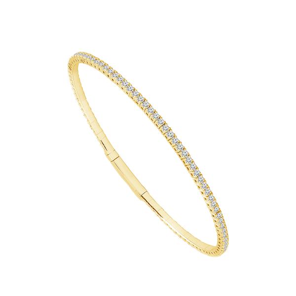 Diamond Bangle 1.4 ct tw 14k White Gold