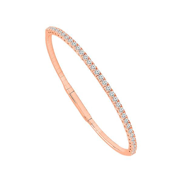 Diamond Bangle 1.4 ct tw 14k White Gold