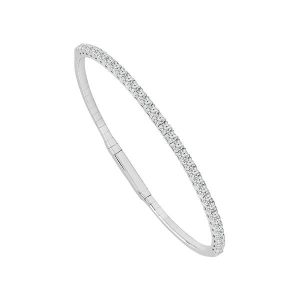 Diamond Bangle 1.4 ct tw 14k White Gold