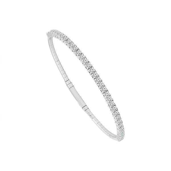 Diamond Bangle 2 ct tw 14k White Gold