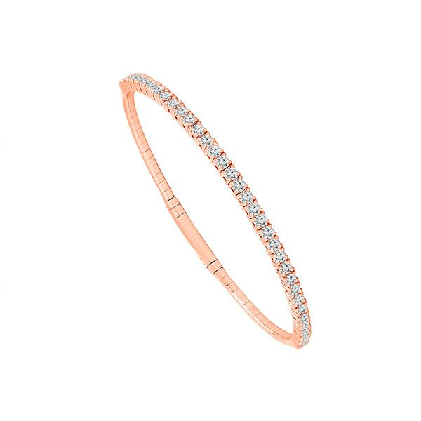 Diamond Bangle 2 ct tw 14k White Gold