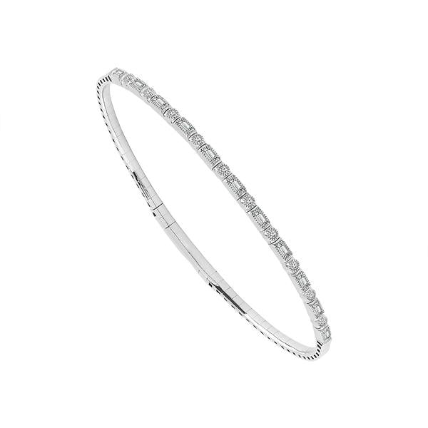 Diamond Bangle 0.4 ct tw 14k White Gold