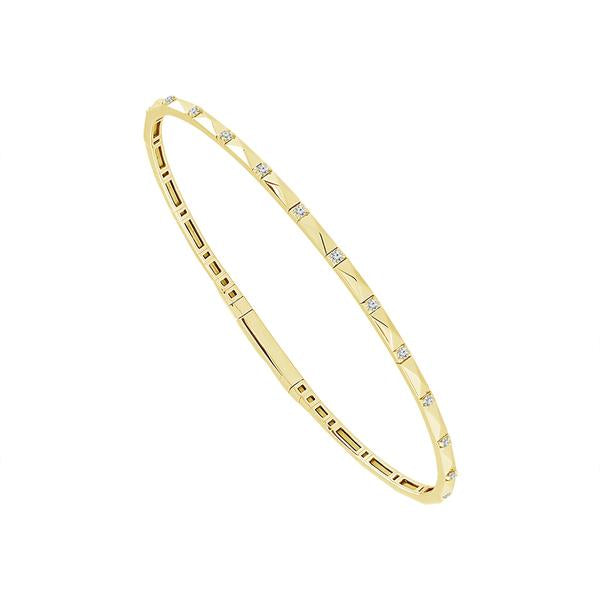 Diamond Bangle 0.16 ct tw 14k White Gold