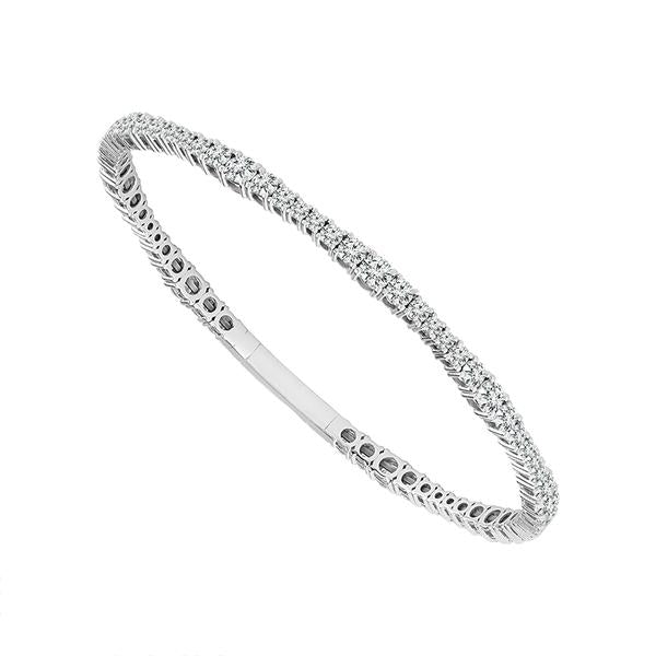 Diamond Bangle 3.65 ct tw 14k White Gold