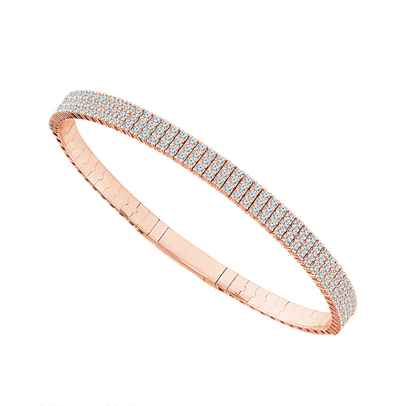 Diamond Bangle 1.5 ct tw 14k White Gold