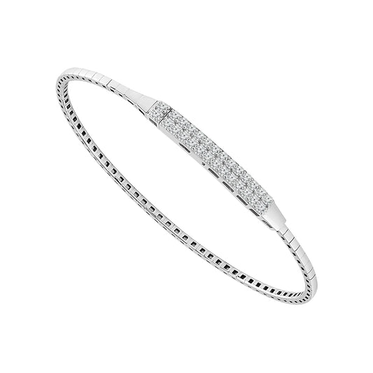 Diamond Bangle 0.50 ct tw 14k White Gold