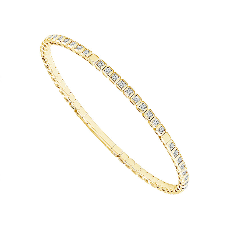 Diamond Bangle 1.50 ct tw 14k White Gold