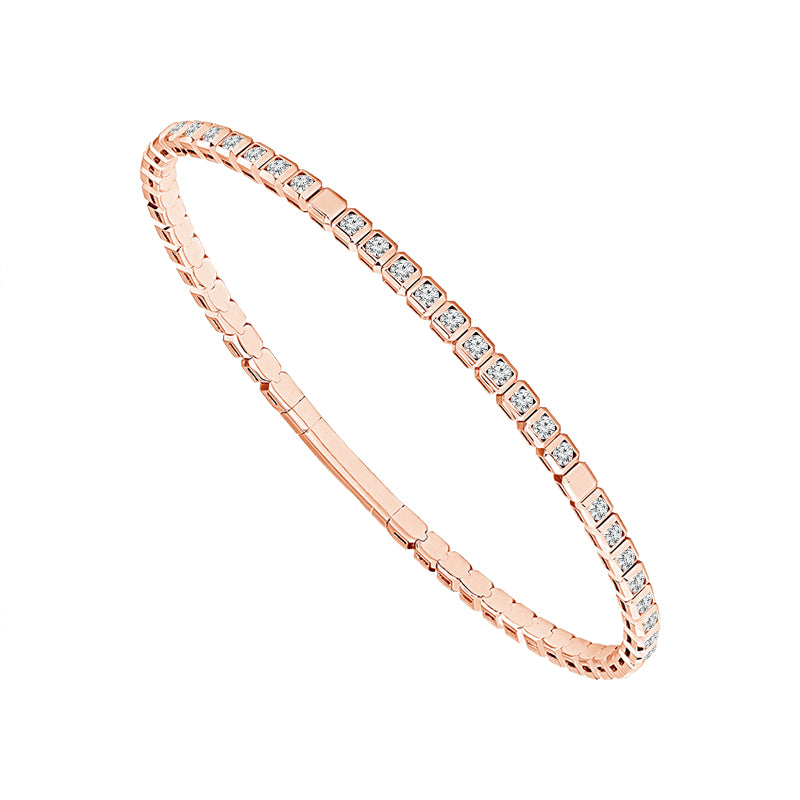 Diamond Bangle 1.50 ct tw 14k White Gold