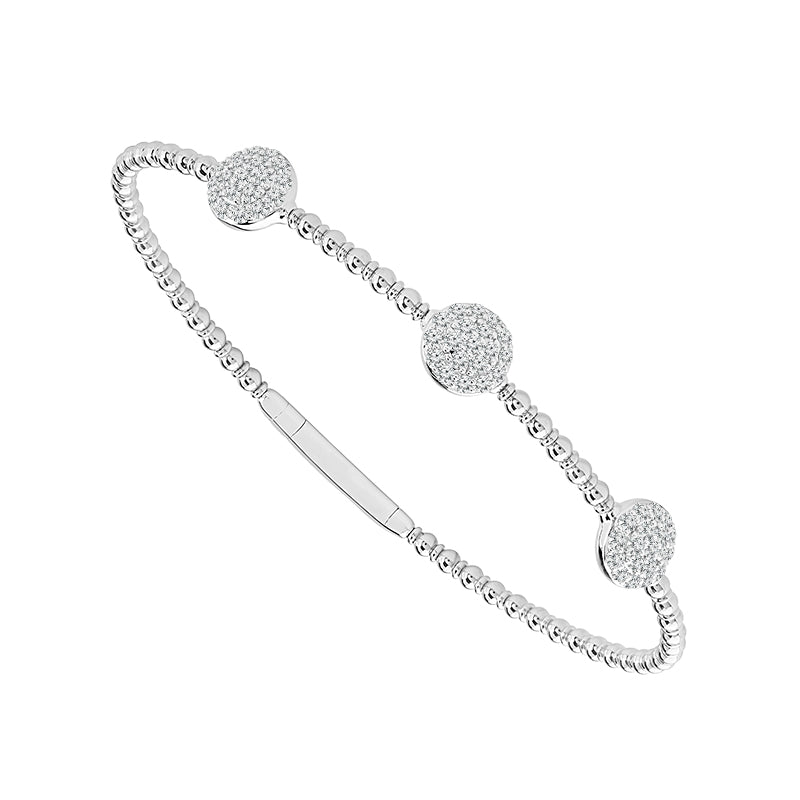 Diamond Bangle 0.75 ct tw 14k White Gold