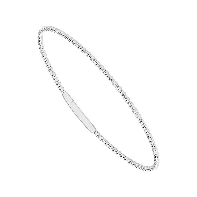 Tracer Bangle 14k White Gold