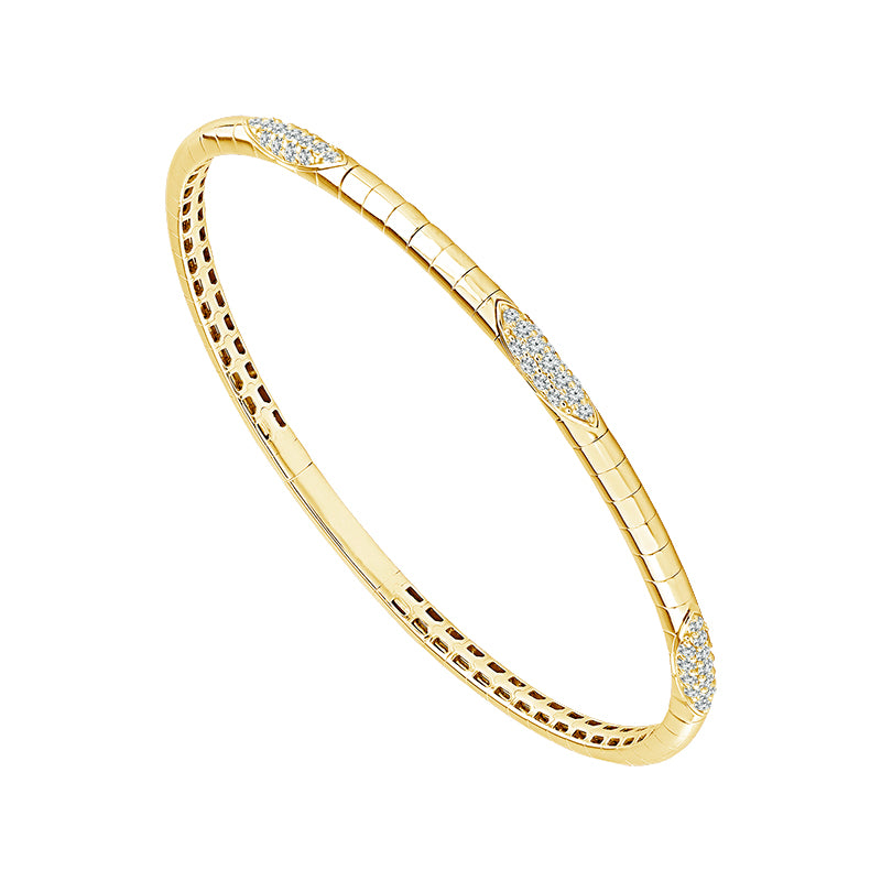 Diamond Bangle 0.50 ct tw 14k White Gold