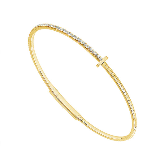 Diamond Bangle 0.25 ct tw 14k Yellow Gold