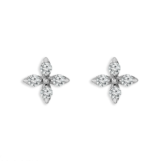 Diamond Fashion Earrings 0.20 ct tw 14k White Gold