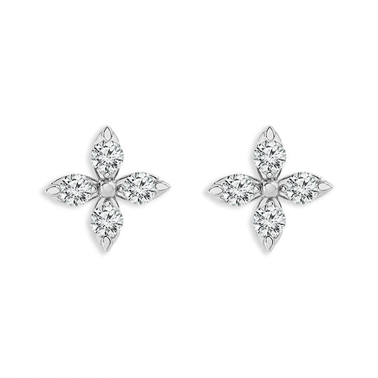 Diamond Fashion Earrings 0.75 ct tw 14k White Gold