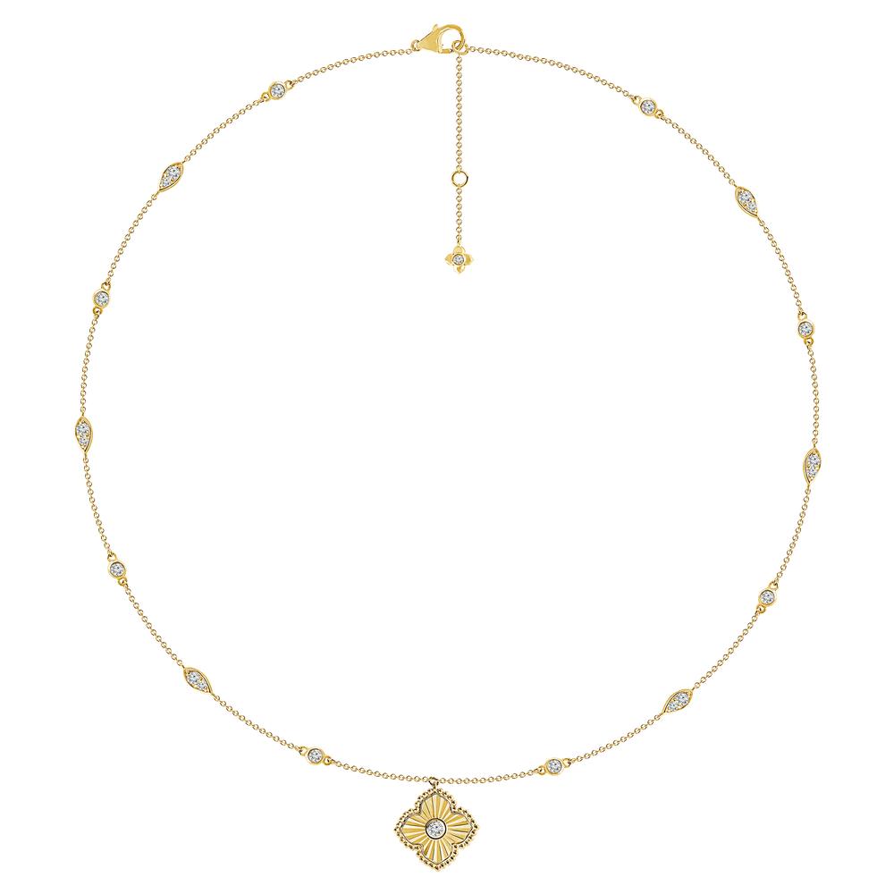 Diamond Fashion Necklace 0.90 ct tw 14k Yellow Gold