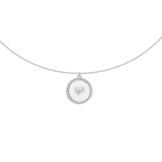 Diamond Fashion Pendant 0.025 ct tw 14k White Gold