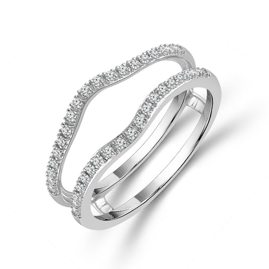 Diamond Enhancer Ring 0.105 ct tw 14k White Gold