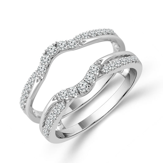 Diamond Enhancer Ring 0.33 ct tw 10k White Gold