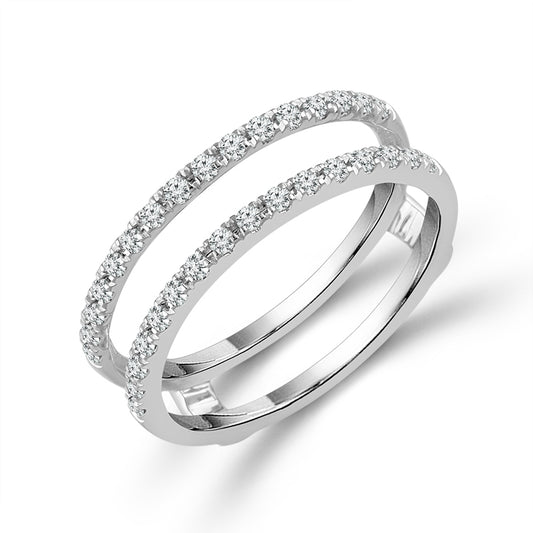 Diamond Enhancer Ring 0.33 ct tw 10k White Gold