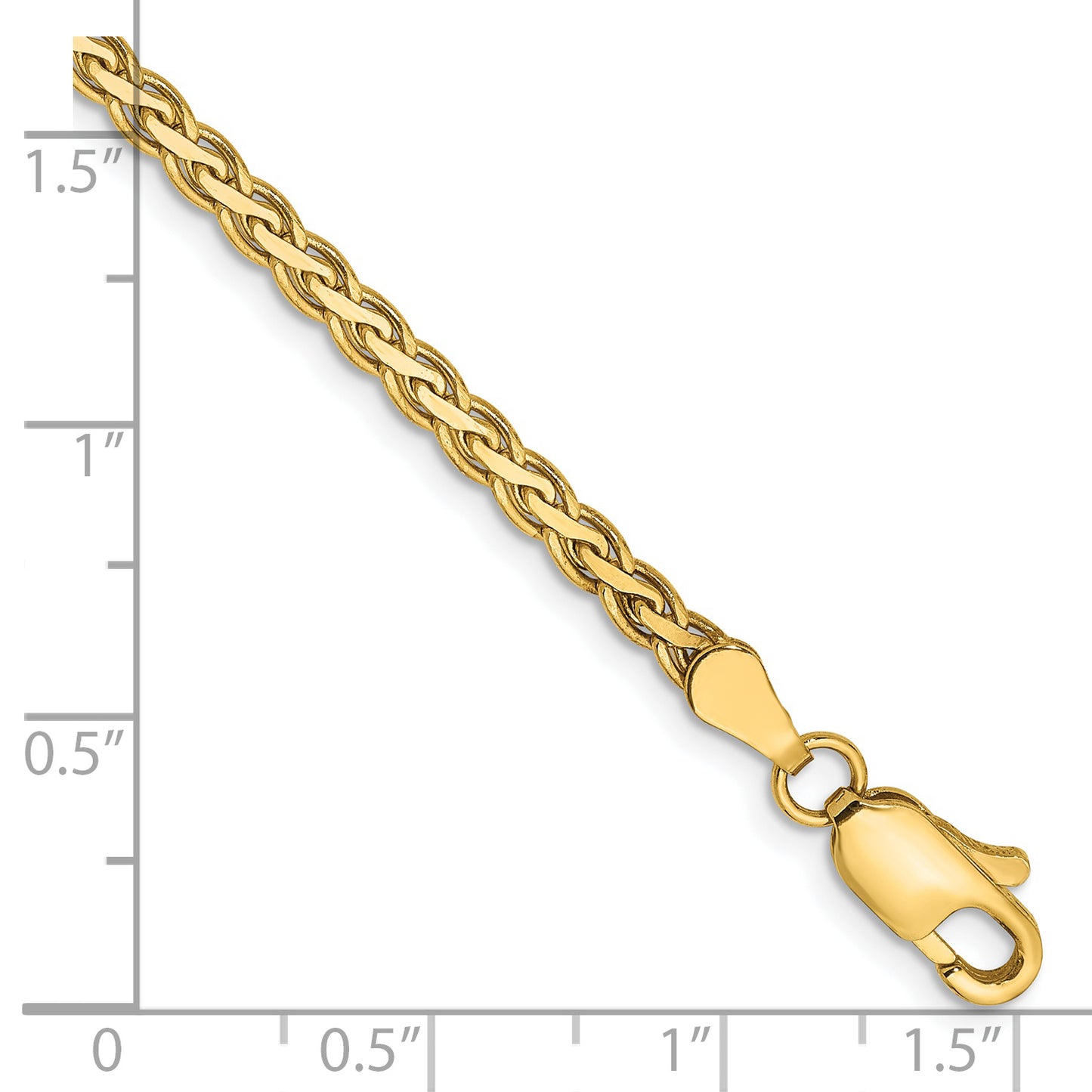 14k 2.8mm Flat Wheat Chain