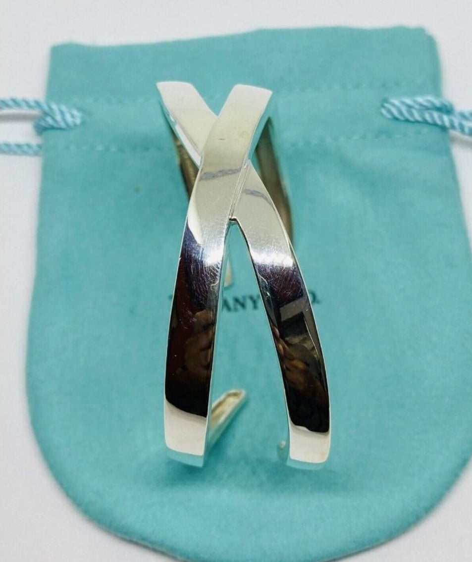 Tiffany Co Sterling Silver Cuff Bracelet 925 Paloma Picasso X