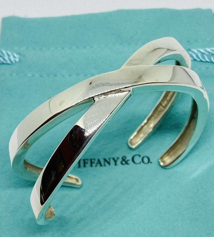 Tiffany Co Sterling Silver Cuff Bracelet 925 Paloma Picasso X