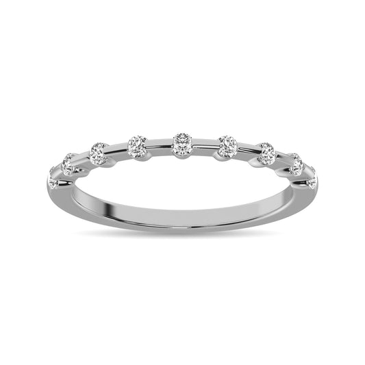 Diamond 1/4 Ct.Tw. Diamond Stackble Band in 14K White Gold