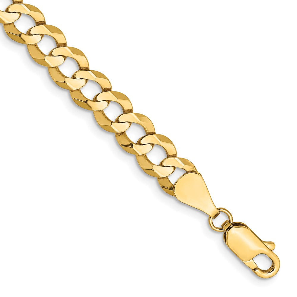 14k 7.2mm Lightweight Flat Cuban Chain