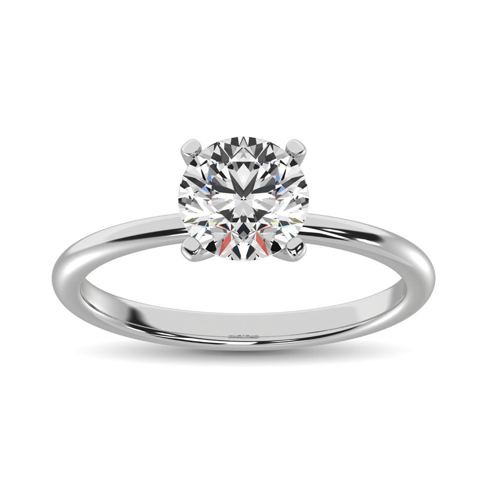 14K White Gold Lab Grown Diamond 2 Ct.Tw. Solitaire Ring