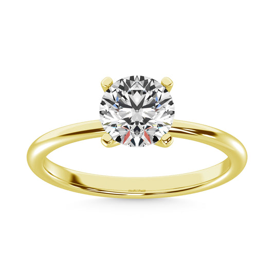 14K Yellow Gold Lab Grown Diamond 4 Ct.Tw. Solitaire Ring