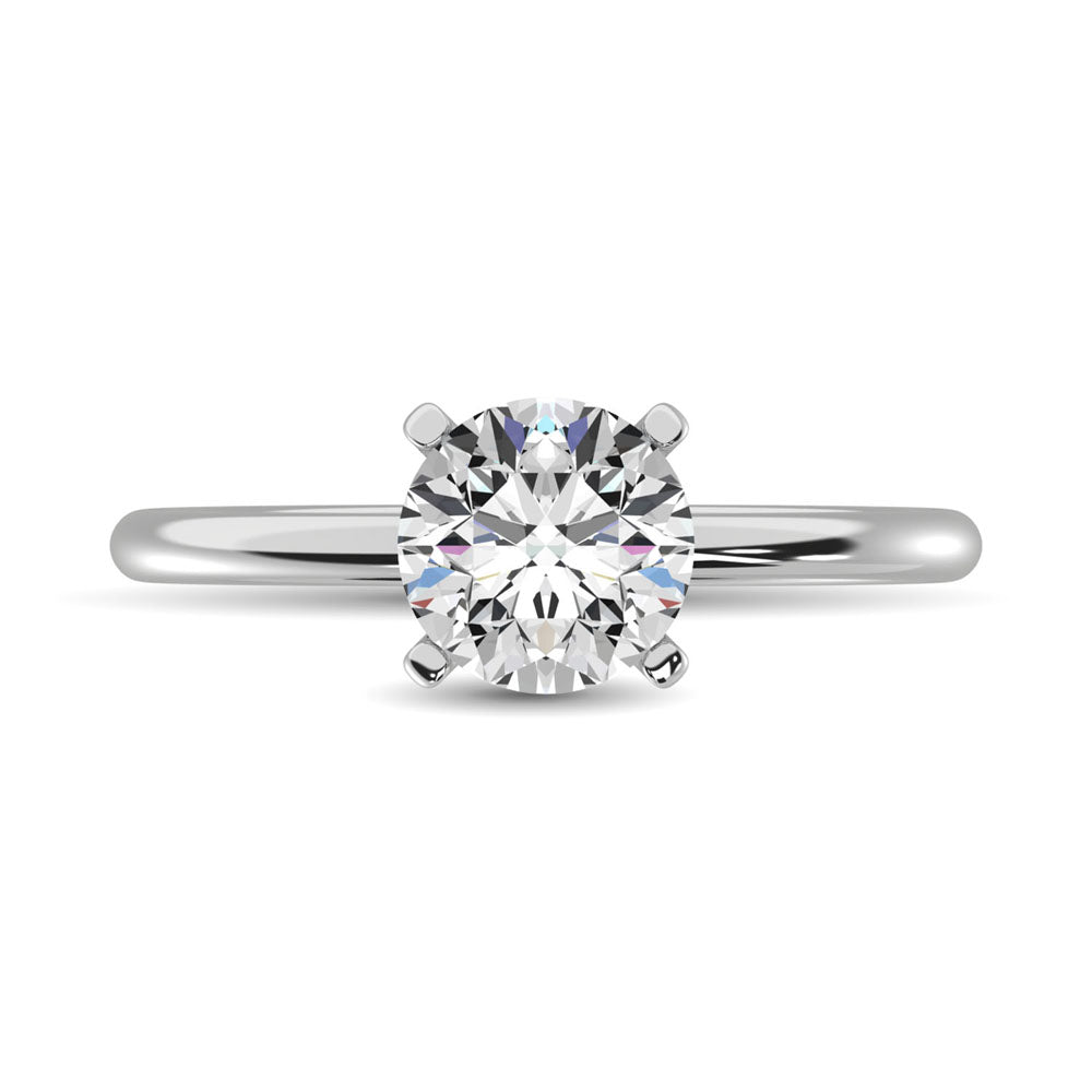 14K White Gold Lab Grown Diamond 1/2 Ct.Tw. Solitaire Ring