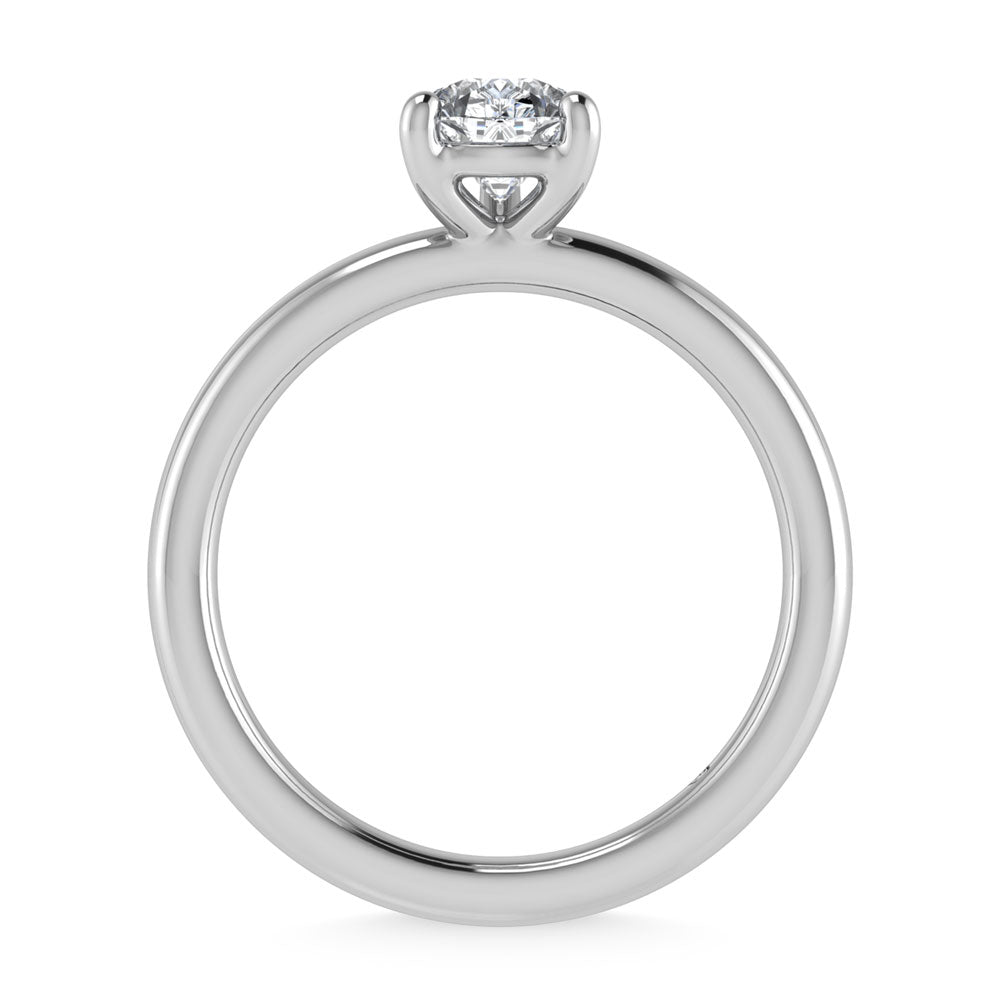 14K White Gold Lab Grown Diamond 1 Ct.Tw. Pear Shape Solitaire Ring