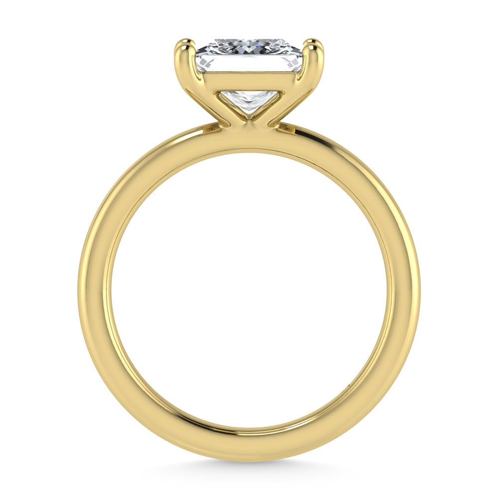 14K Yellow Gold Lab Grown Diamond 1 Ct.Tw. Princess Shape Solitaire Ring