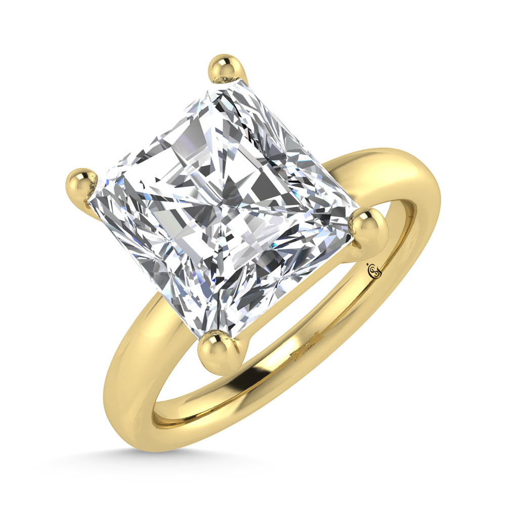 14K Yellow Gold Lab Grown Diamond 1 1/2 Ct.Tw. Radiant Shape Solitaire Ring