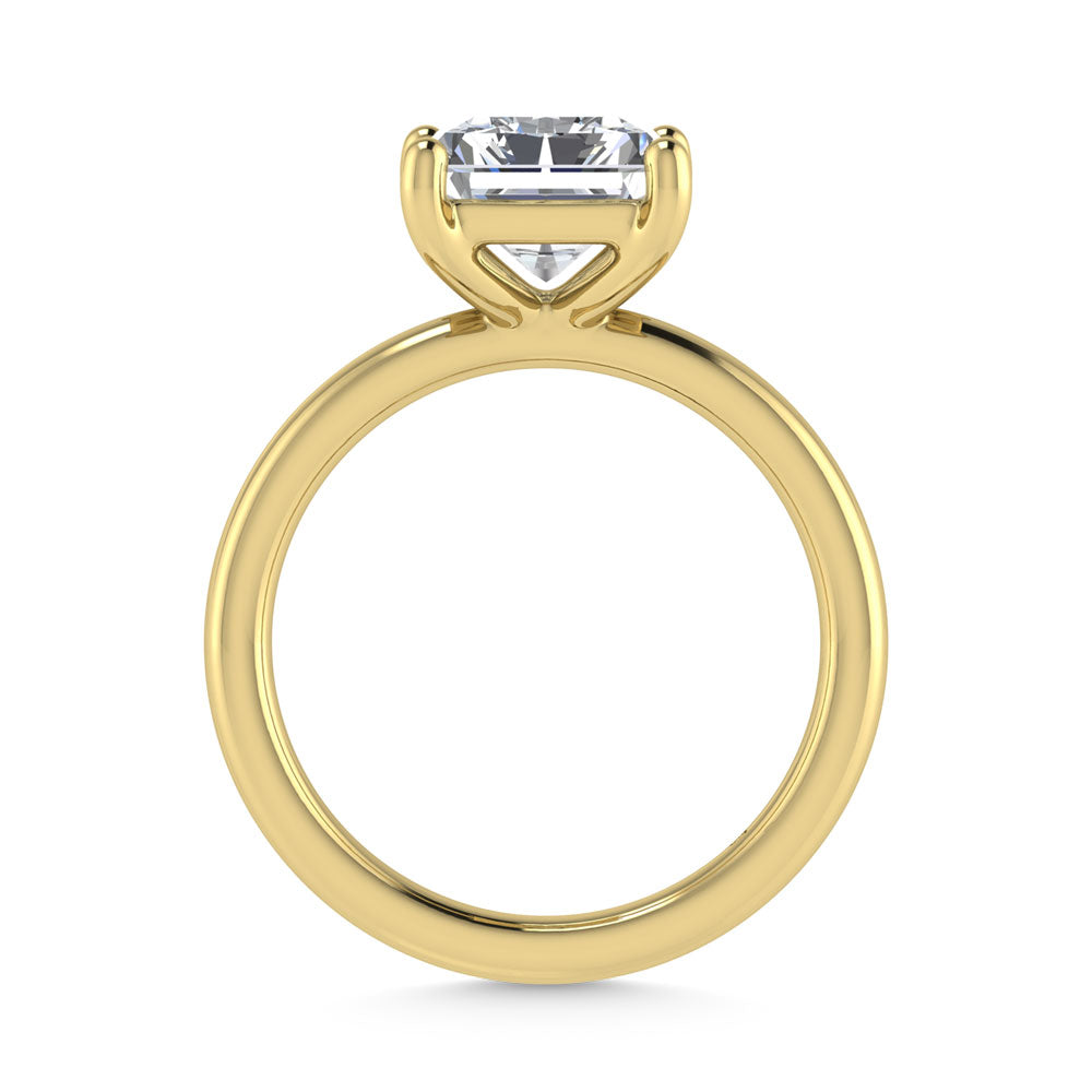 14K Yellow Gold Lab Grown Diamond 1 1/2 Ct.Tw. Radiant Shape Solitaire Ring