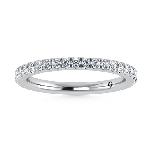 14K White Gold Lab Grown Diamond 1/3 Ct.Tw. Wedding Band