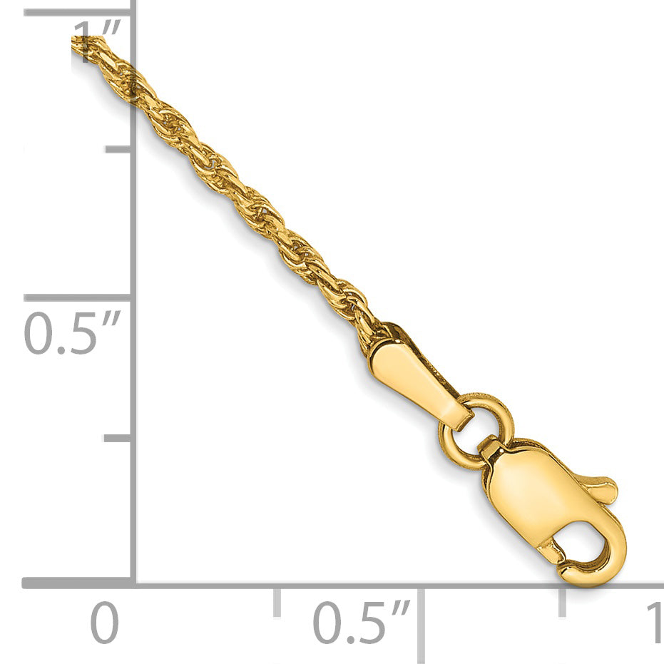 14k 1.3mm Solid D/C Machine-Made Chain