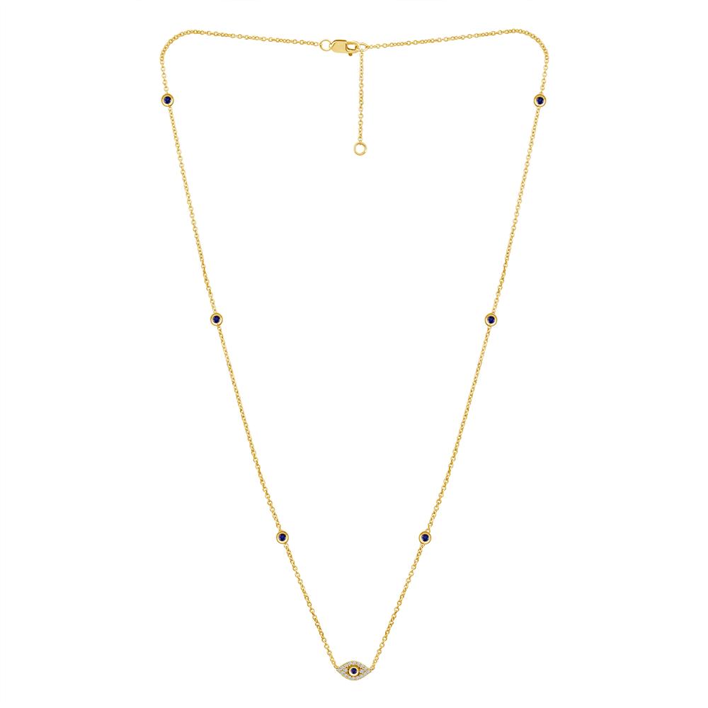 Diamond Fashion Necklace 0.13 ct tw 14k Yellow Gold