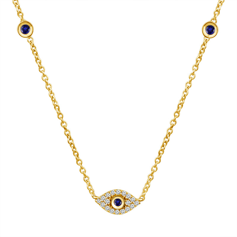 Diamond Fashion Necklace 0.13 ct tw 14k Yellow Gold