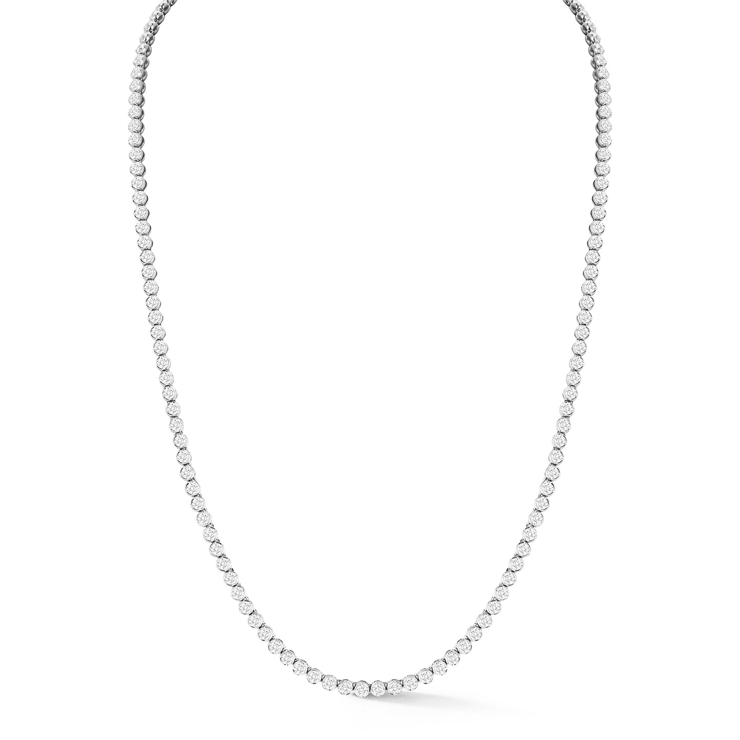 Diamond Bezel Tennis Necklace