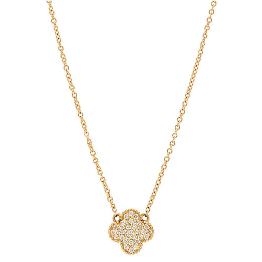 Pave Diamond Clover Pendant