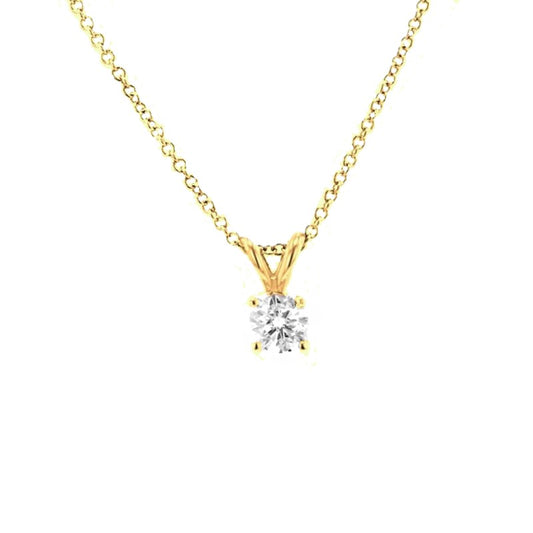 4 Prong Diamond Pendant