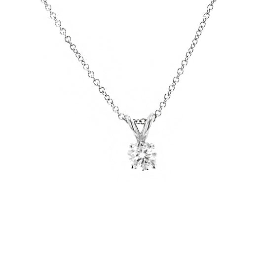 4 Prong Diamond Pendant