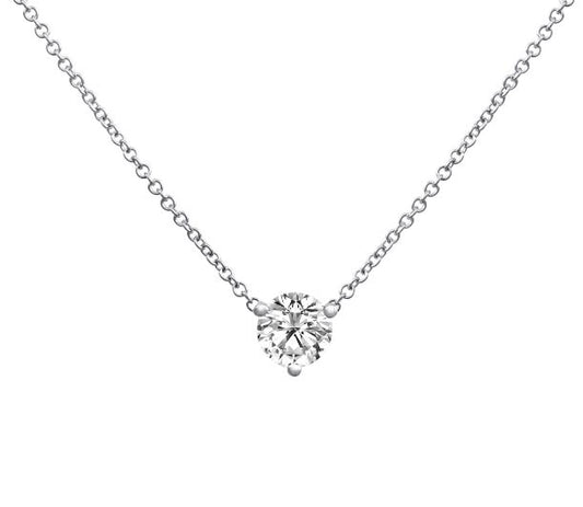 3 Prong Diamond Pendant